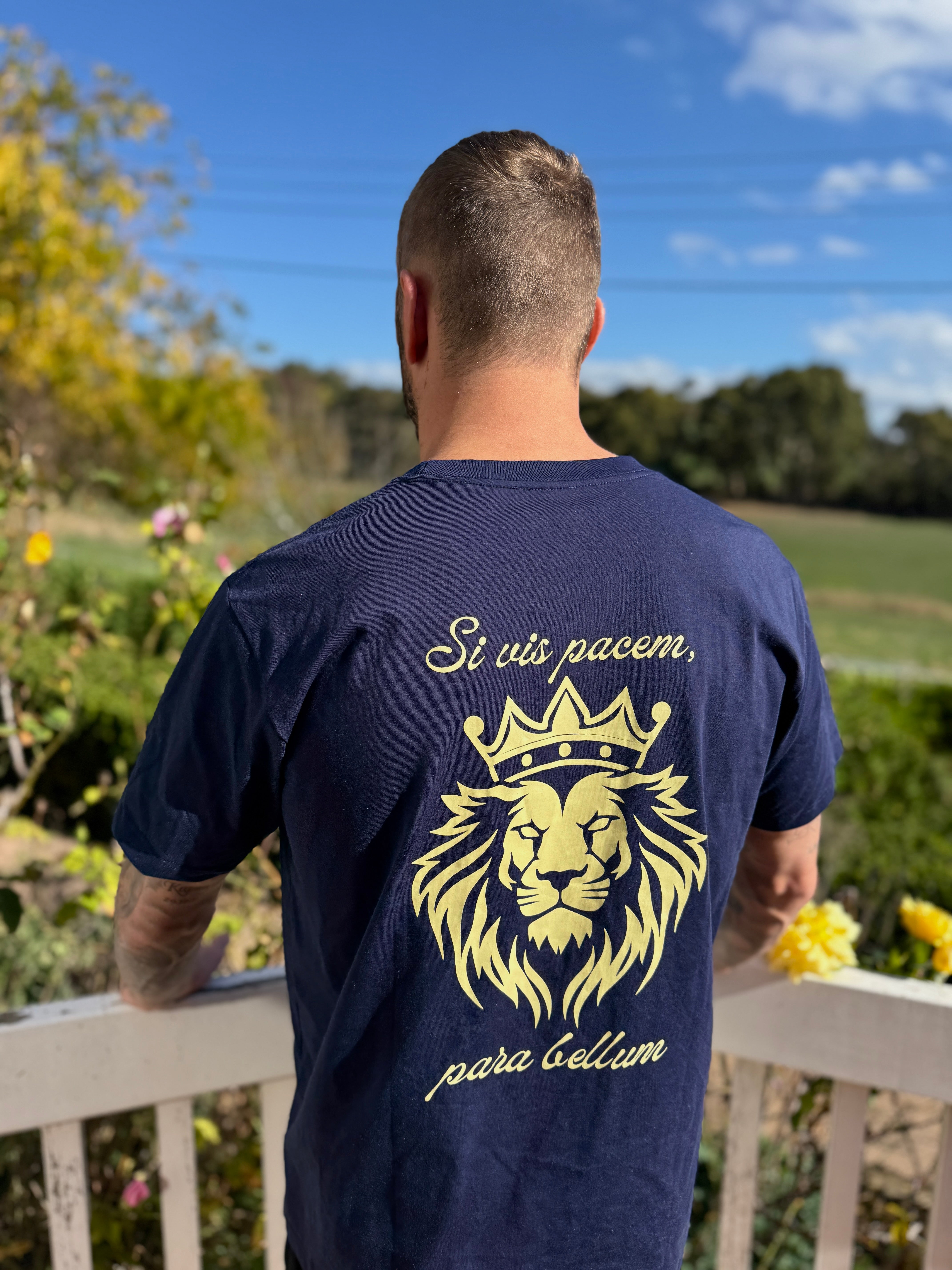 Chalmers Swim Academy Tee — Navy/Gold