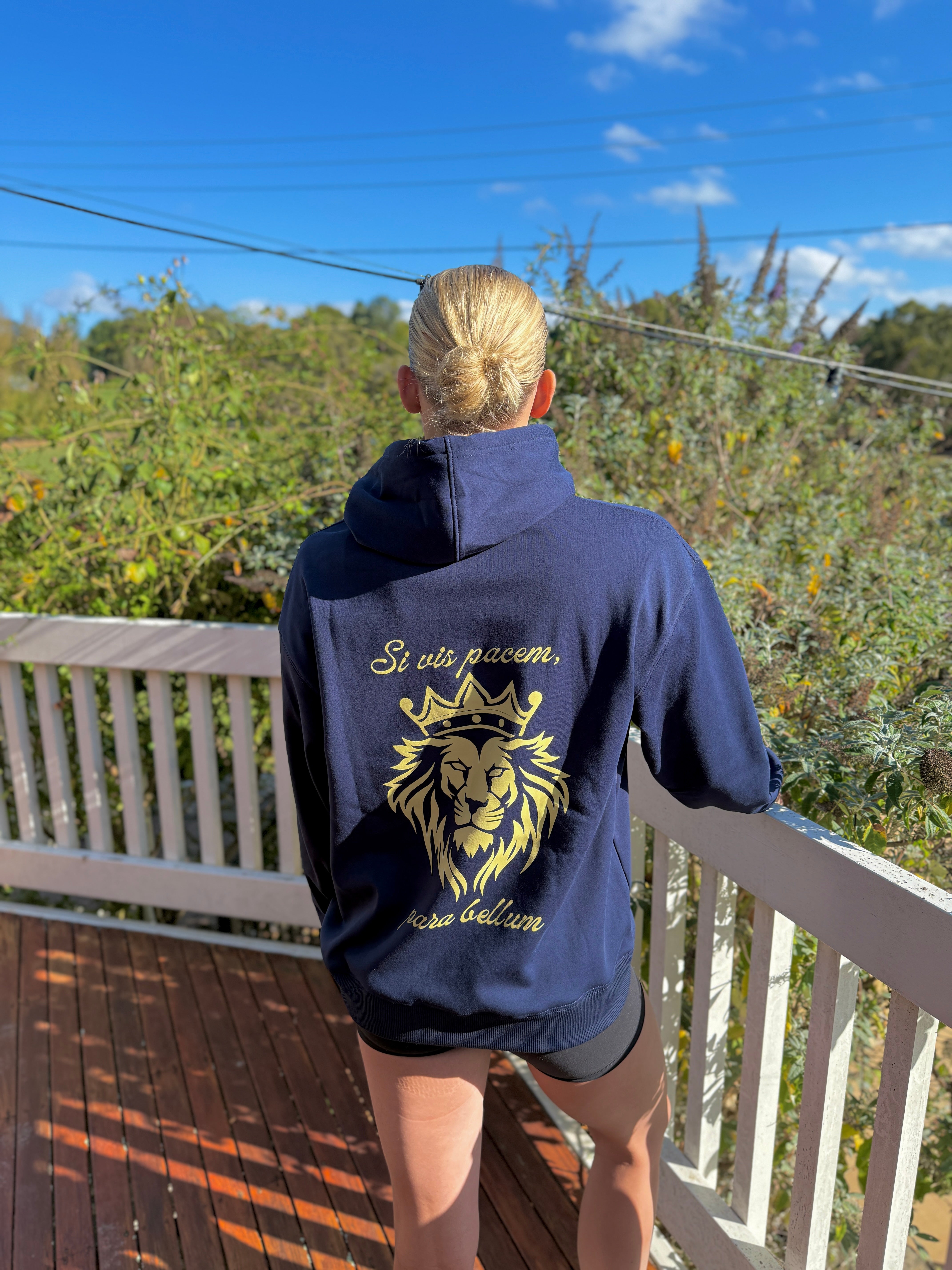 Chalmers Swim Academy Hoodie — Navy/Cream